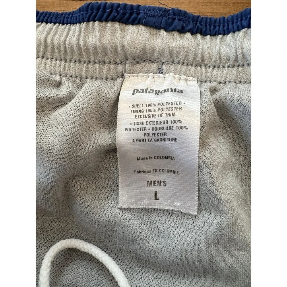 Vintage Patagonia Men's Large Blue Long Haul Runners Shorts Lined